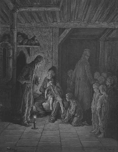 Une maison de refuge - Gustave after Dore